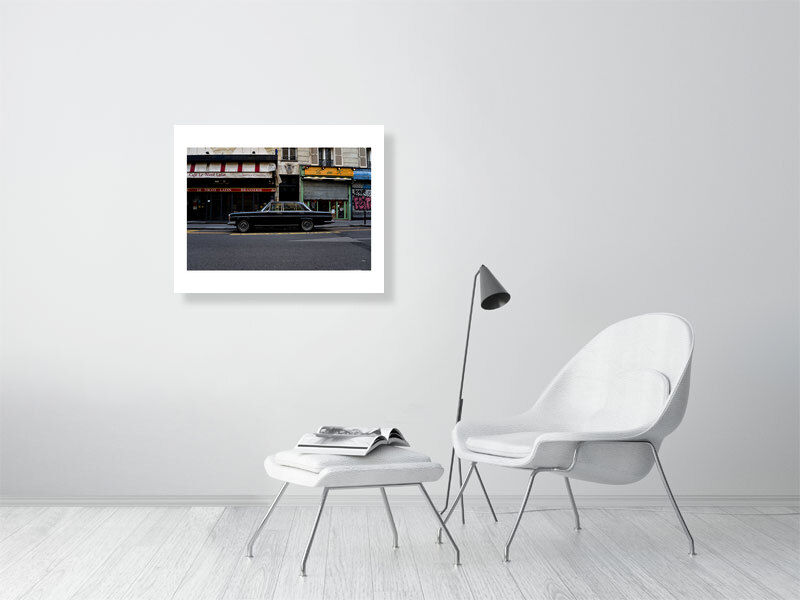 Thumbnail: black benz (open collection - white border print) · Paris / France · 2021