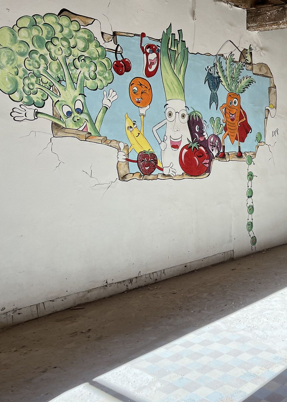 Bâtiment C - Fresque de la cantine