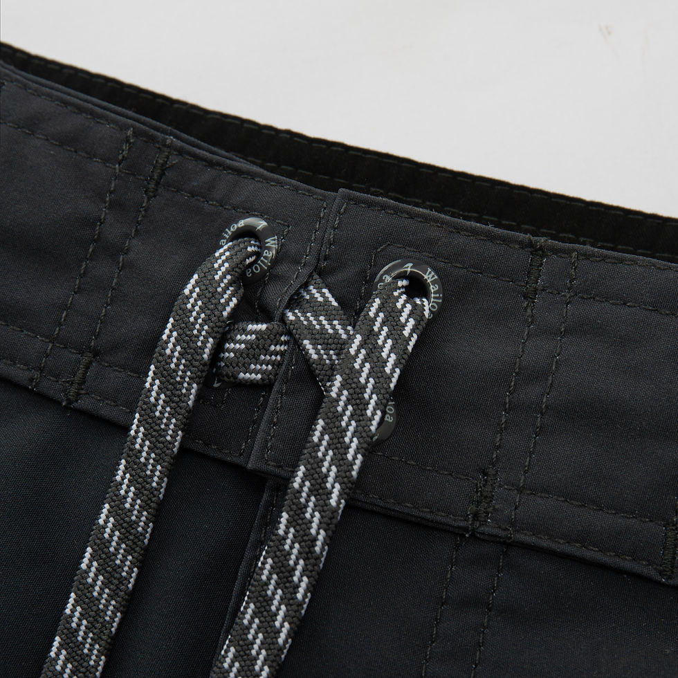 Thumbnail: MEN 4 WAY STRETCH BOARD SHORT STYLE#XC26-25 "BLACK VERTICAL IWA BIRD"