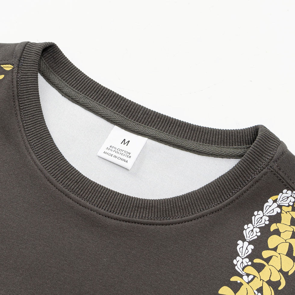 Thumbnail: LADY OVERSIZED SWEATER STYLE"SS-51 "DARK GREY/NECK LEI"