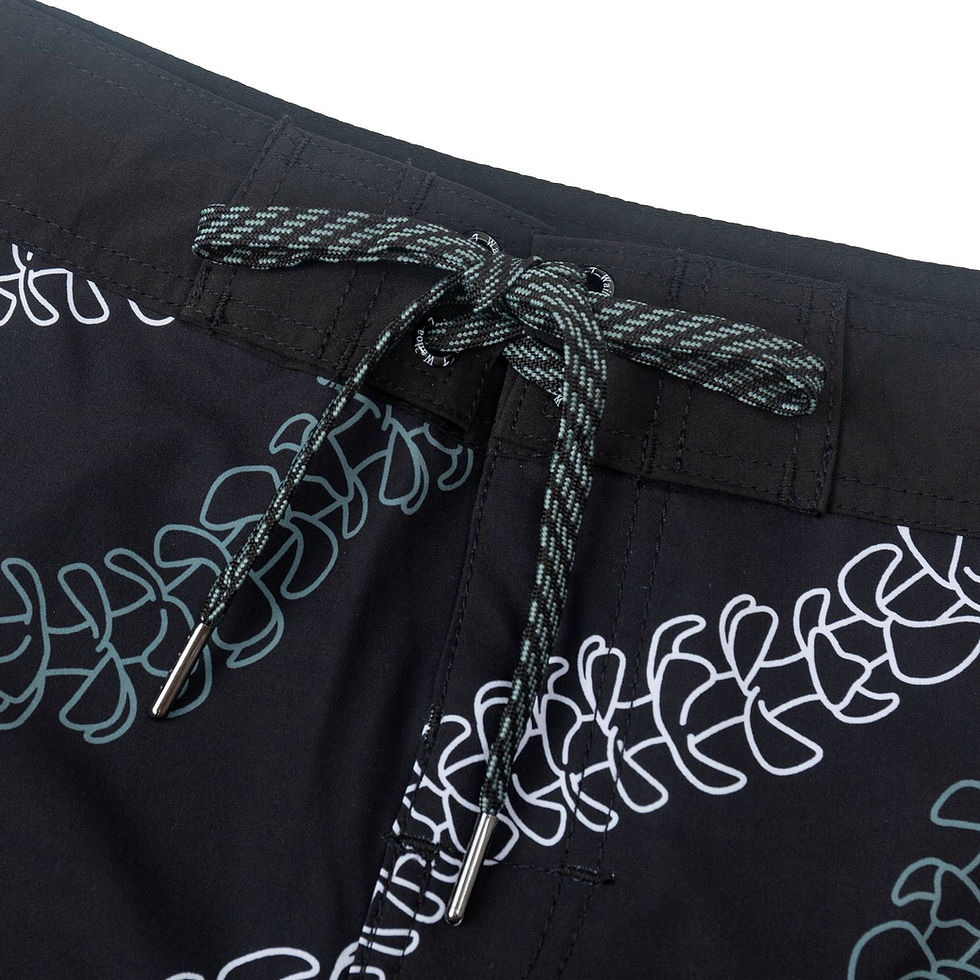 Thumbnail: MEN 4 WAY STRETCH BOARD SHORT STYLE#XC25-14"WHITE/GREY/PUAKENIKENI"