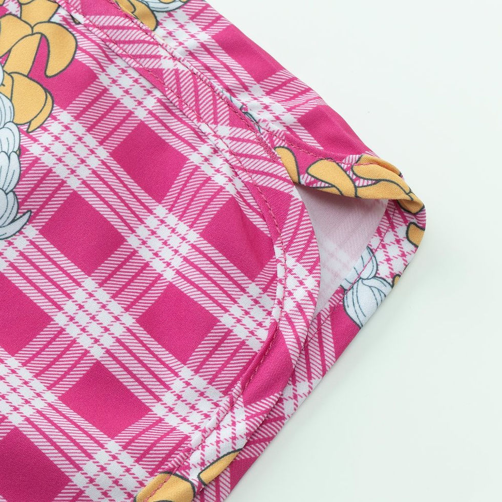 Thumbnail: LADY VOLLEY SHORT STYLE#LD26-2 "PINK PUAKENIKENI LEI PALAKA"
