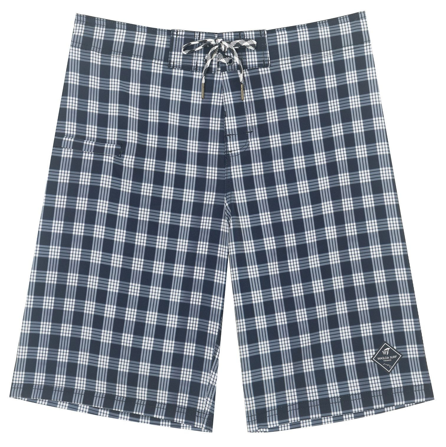 MEN 4 WAY STRETCH BOARD SHORT STYLE#XC25-32 "NAVY PALAKA"