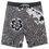 Thumbnail: MEN 4 WAY STRETCH BOARD SHORT STYLE# XC25-19"BEIGE/BLK TURTLE/ISLAND CHAIN TRIBA