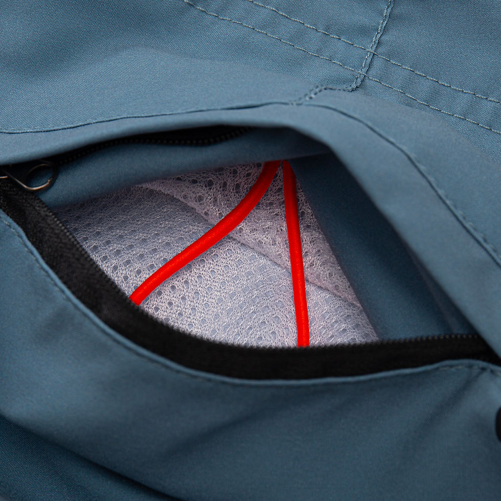 Thumbnail: Kid's 4 WAY STRETCH Board Short STYLE#XC26-41 "SKY BLUE VERTICAL IWA BIRD"