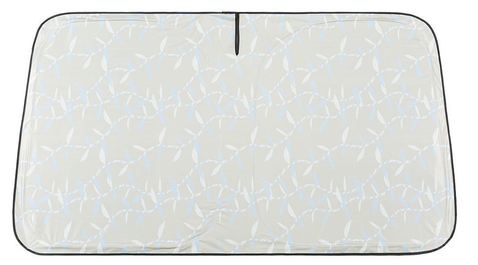 Thumbnail: Wailoa Car Sunshade -KHAKI TI LEAF "CS-8"