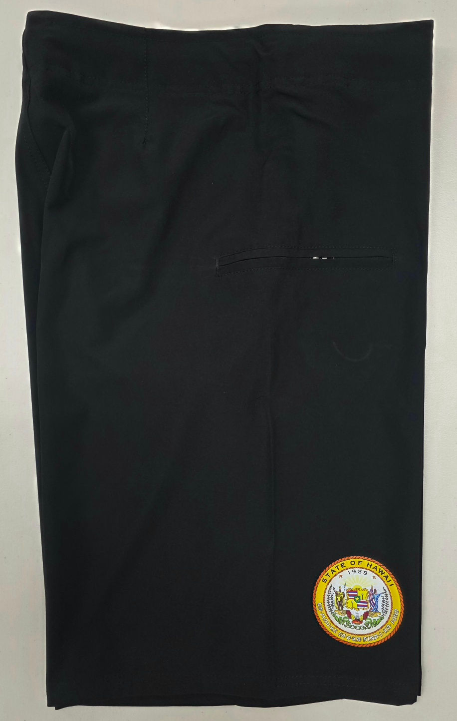 Thumbnail: MEN 4 WAY STRETCH BOARD SHORT STYLE#DC26-1"State Seal/Royal Coat of Arms""