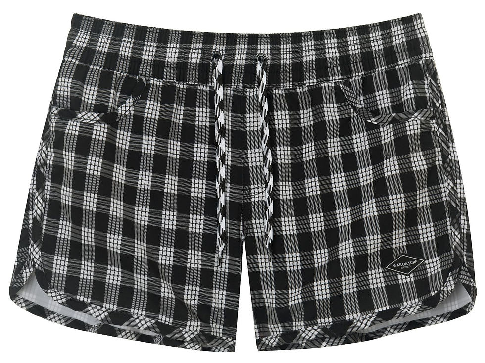 LADY VOLLEY SHORT STYLE#LD25-3 "Black Palaka"