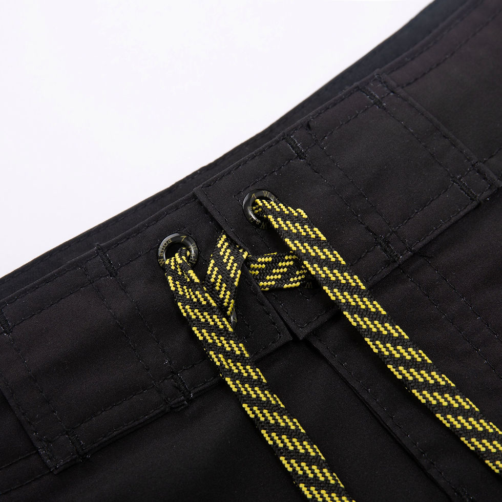 Thumbnail: Kid's 4 WAY STRETCH Board Short STYLE#XC26-41 "BLACK BLUE VERTICAL IWA B