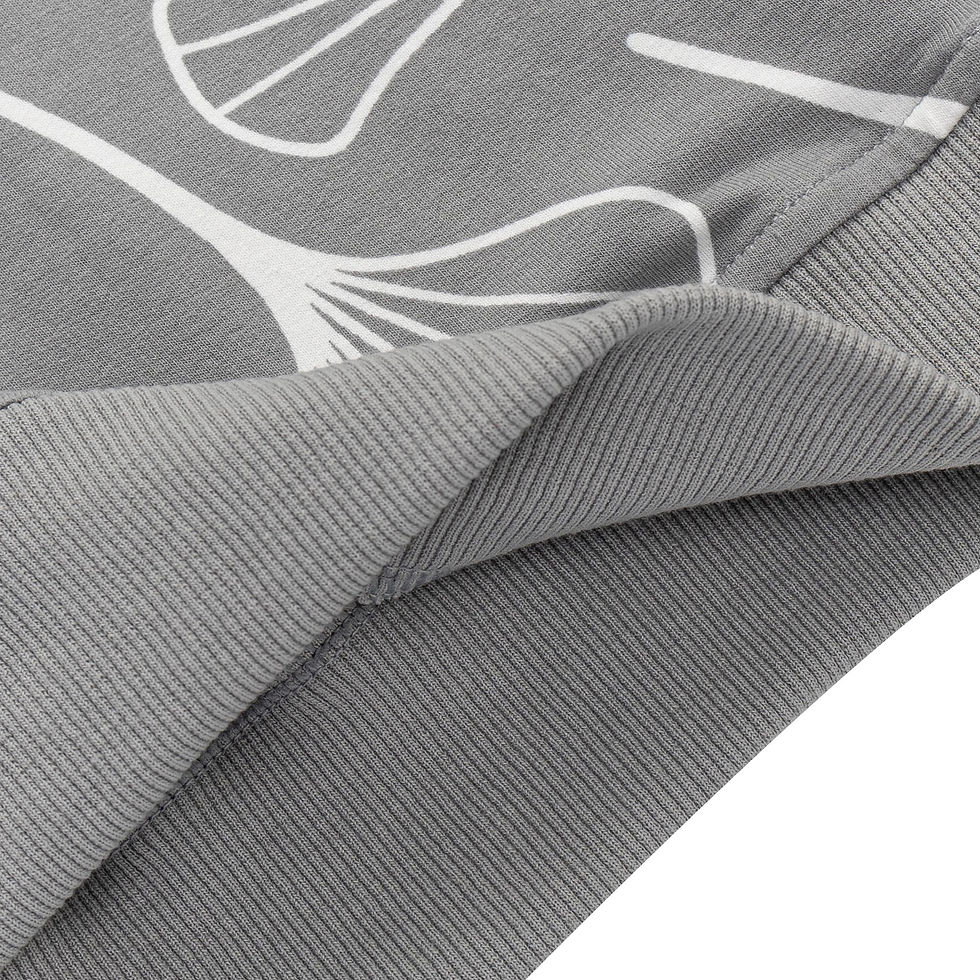 Thumbnail: CROP CREW NECK SWEATER STYLE"SS-38  "JR.GREY GINKO"