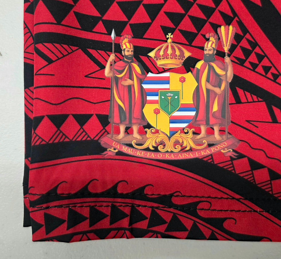 Thumbnail: MEN 4 WAY STRETCH BOARD SHORT STYLE#DC25-27 "RED TRIBAL"