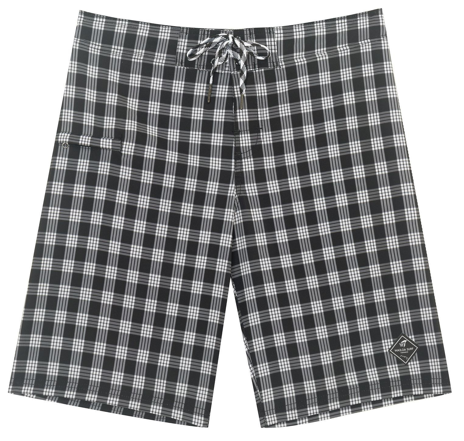 MEN 4 WAY STRETCH BOARD SHORT STYLE#XC25-31 "BLACK PALAKA"