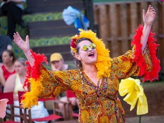 A scene from Let the Sun Shine at Chester's Grosvenor Park Open Air Theatre