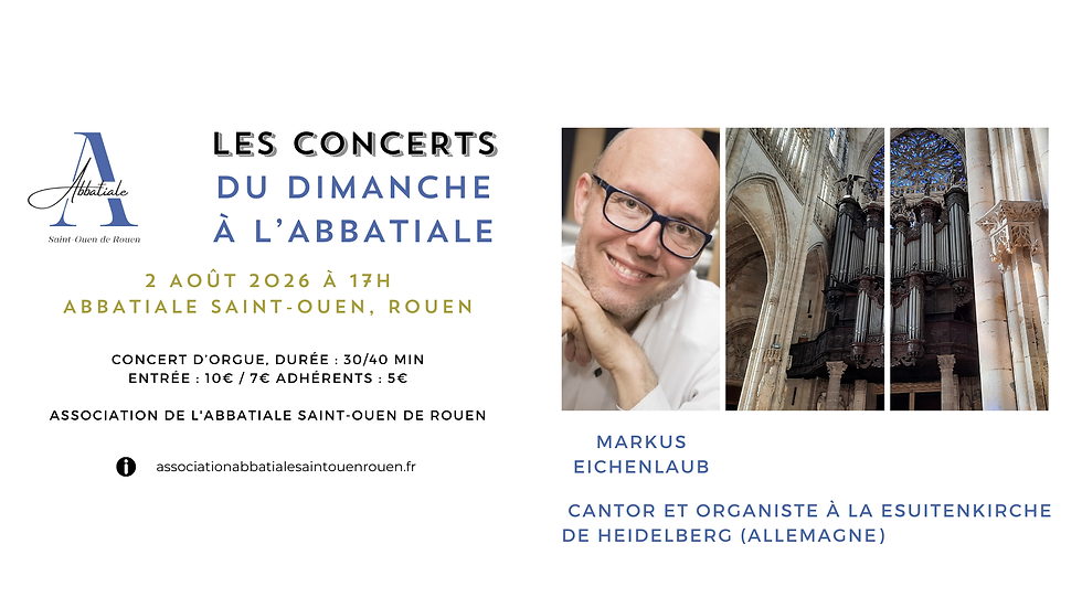 Les concerts du dimanche à l'Abbatiale