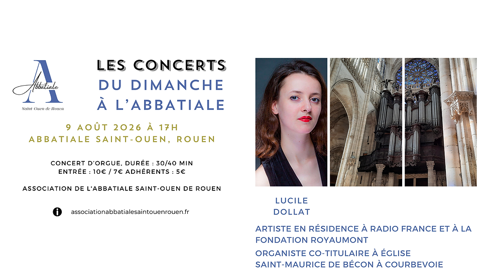 Les concerts du dimanche à l'Abbatiale