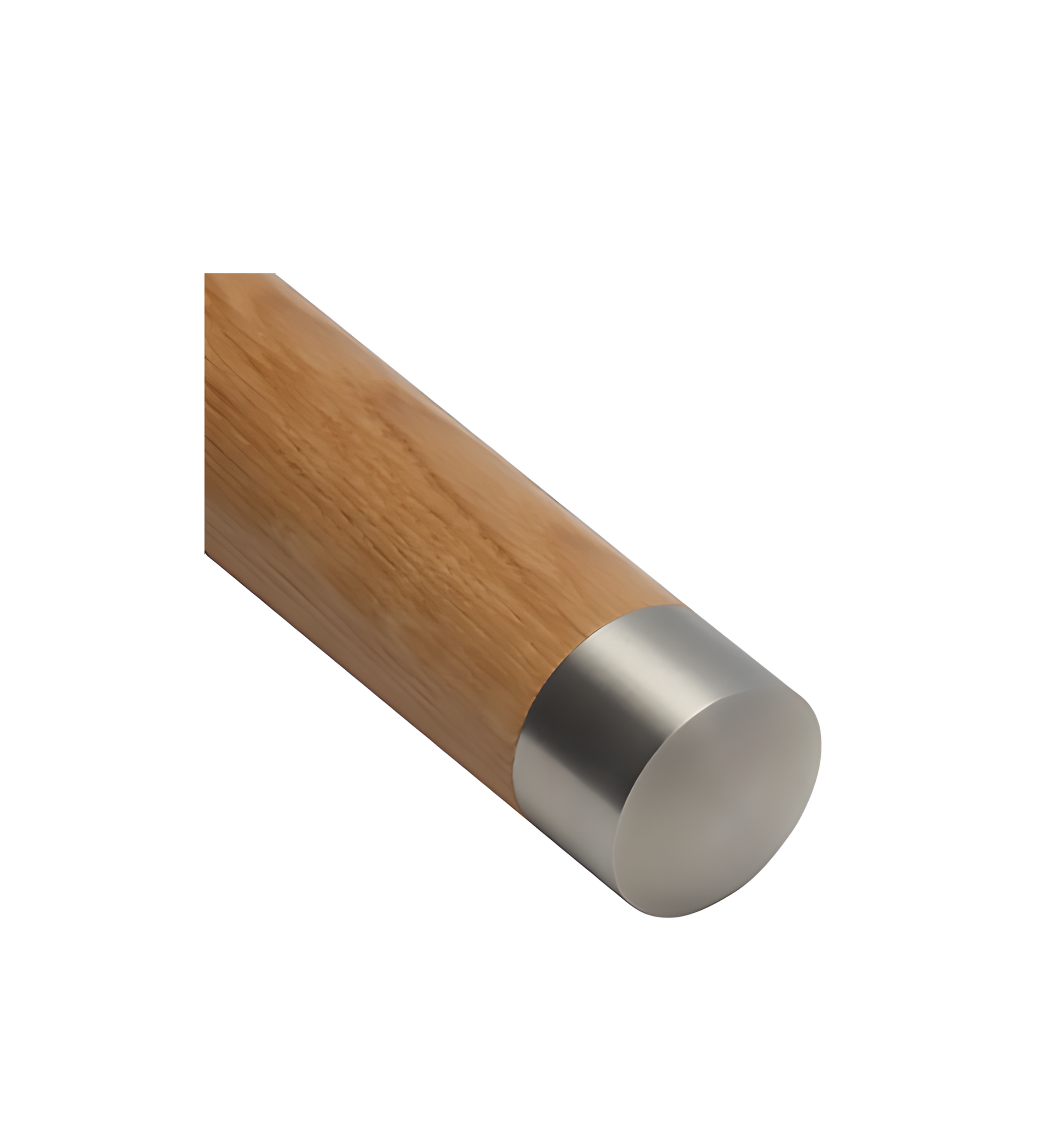 Edelstahl-HDL-Endstück flach, ø 42,4mm