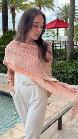 Peach Blossom Shawl