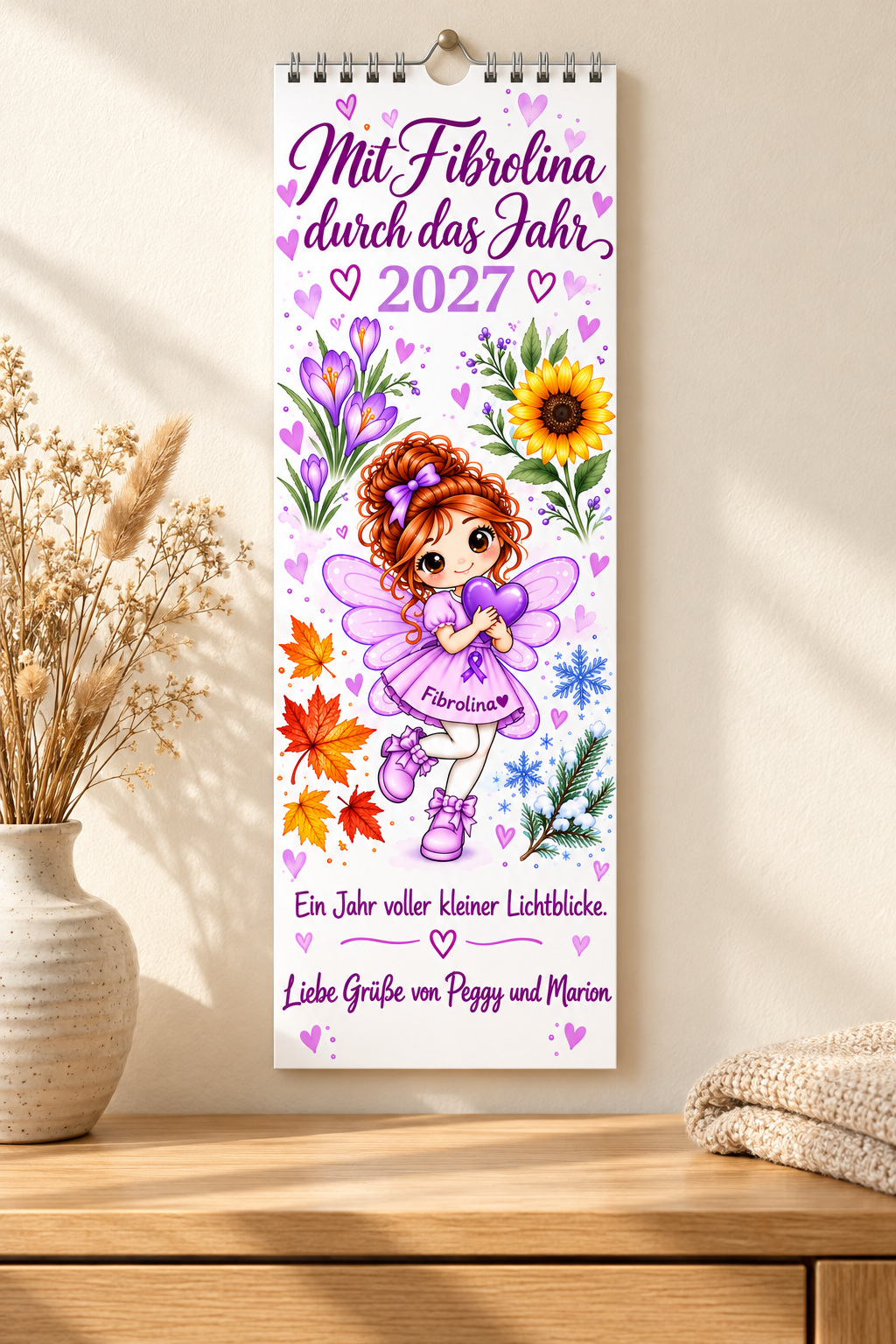 Dein Fibrolina-Kalender 2027 14,8 x 40 cm