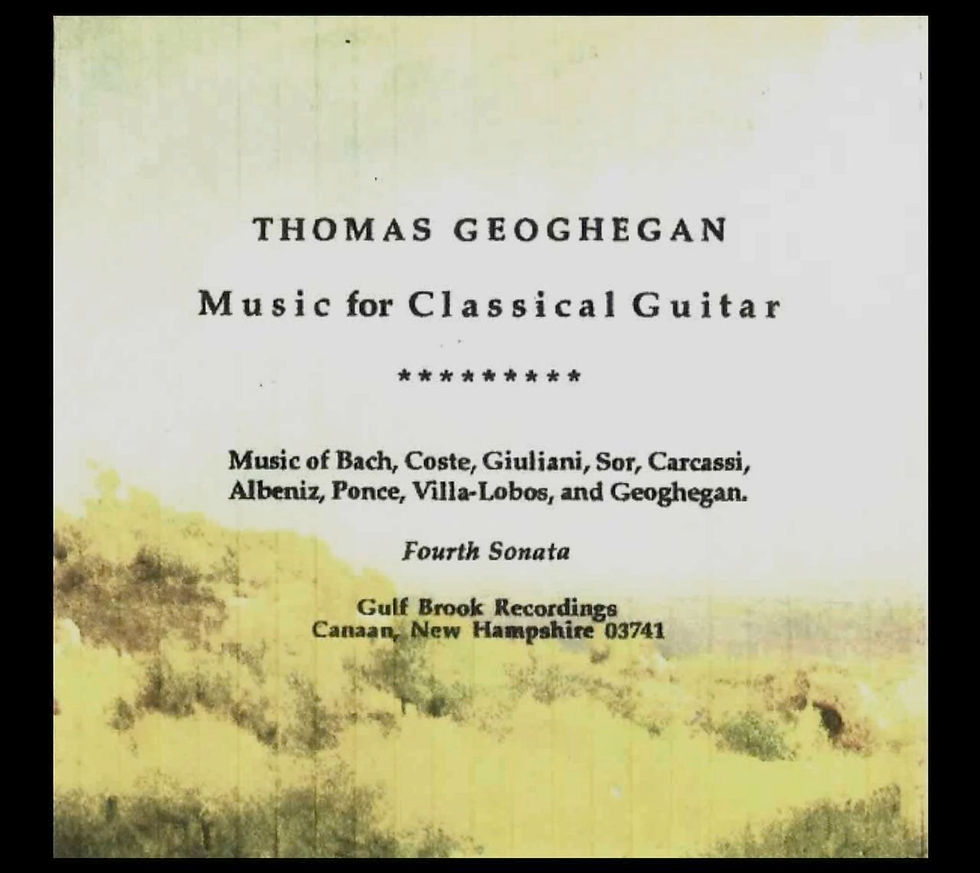 Music for Classical Guitar (CD)