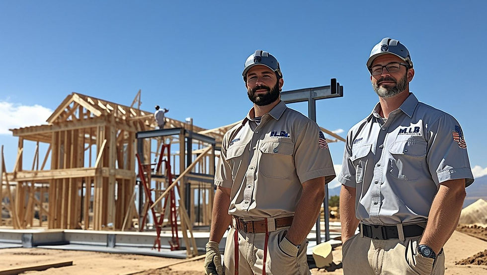 make this picture more proffesinal with 2 crew members with clothes of M.L.B Builders.jpg