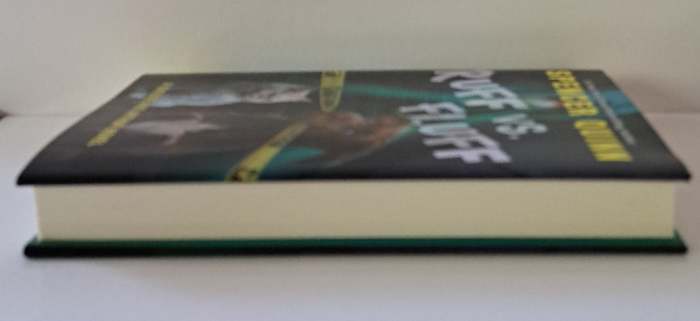 Thumbnail: Ruff vs. Fluff by Spencer Quinn (2019, Scholastic Press) Middle Grade Animal Mystery