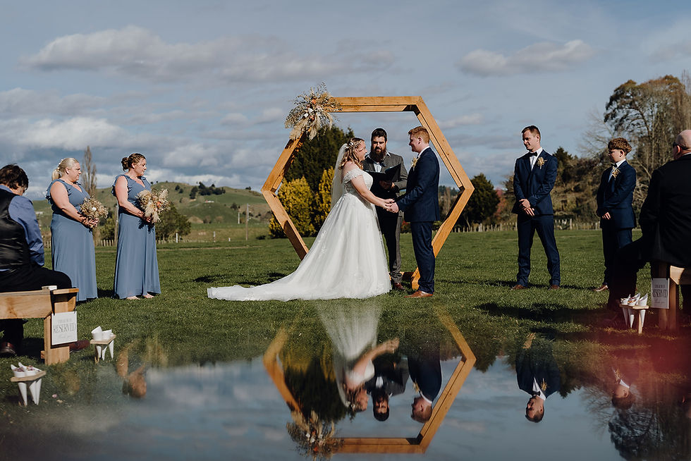 Farm Wedding officiated by Mike Walker Celebrant, Belle Cooper Photography