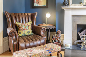 Photography of Regency House Cheltenham, detail of Chesterfield Armchair