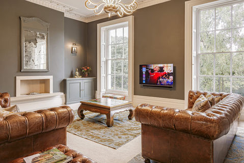 Photography of Regency House Cheltenham, beautifully decorated living room