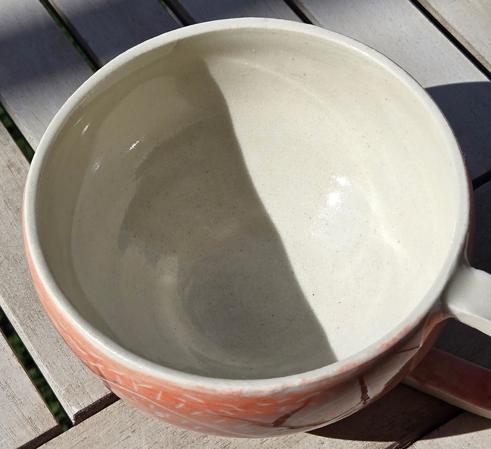 Thumbnail: Etchings in Peach Mug