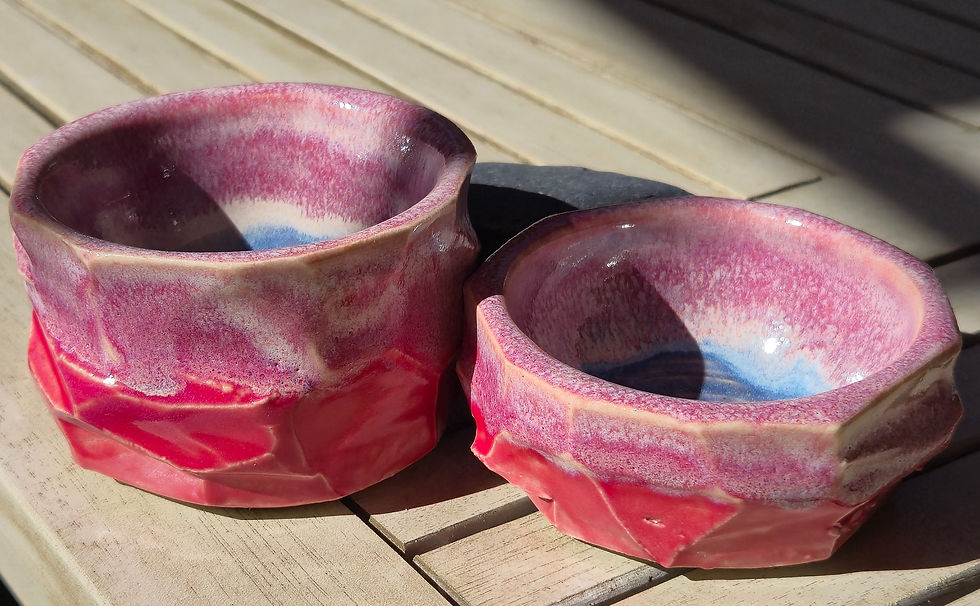 Thumbnail: Favorite Kurinuki Stacking Bowls (salt and pepper pots)