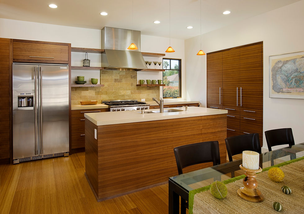 Kitchen with Horizontal Grain