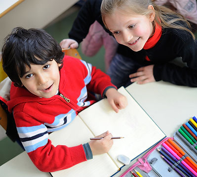 children learning