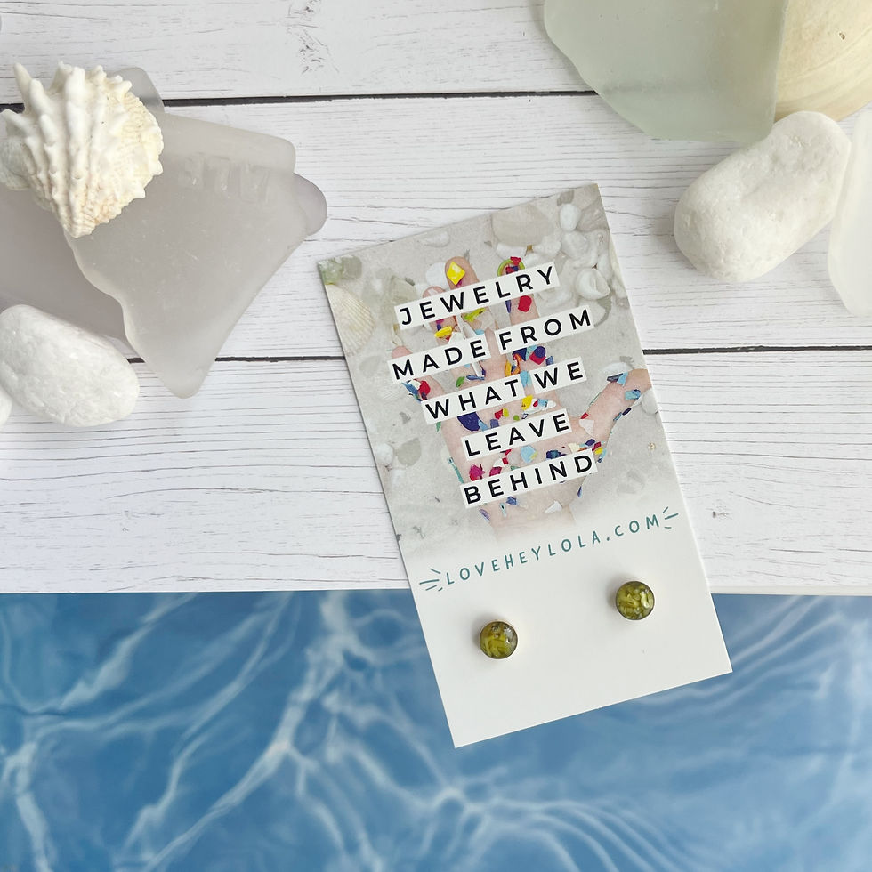 Thumbnail: Sunshine Yellow 6mm Circle Post Trash Stud Earrings in Gold (E90)