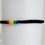 Thumbnail: Pride Rainbow Reclaimed Black Stretch Adjustable Bracelet