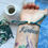 Thumbnail: Forest Green and Light Green Sea Turtle Stretchy Reclaimed Cord Bracelet