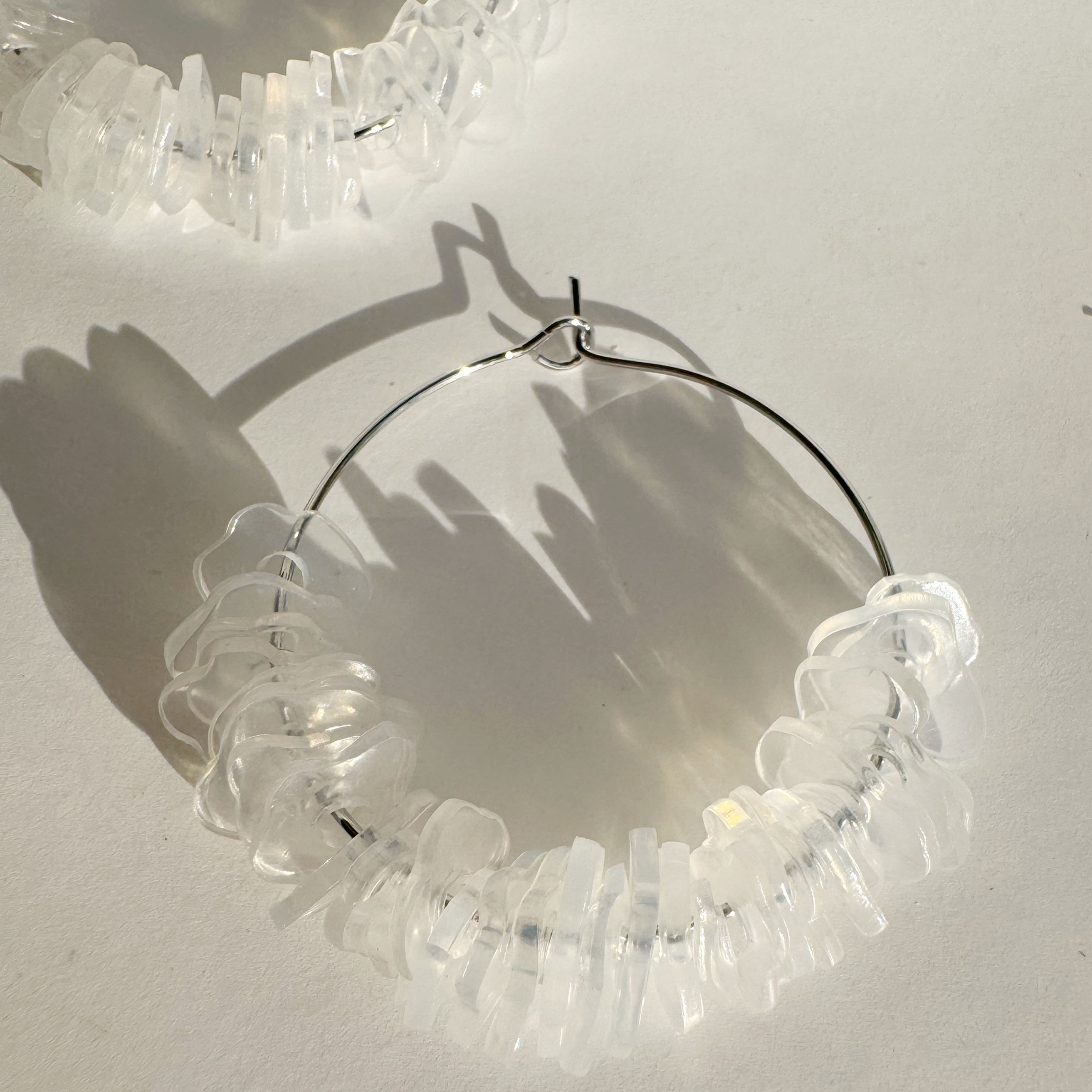 Mini Cloud Earrings in Silver