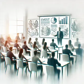 Eventassistentin organisiert Veranstaltung