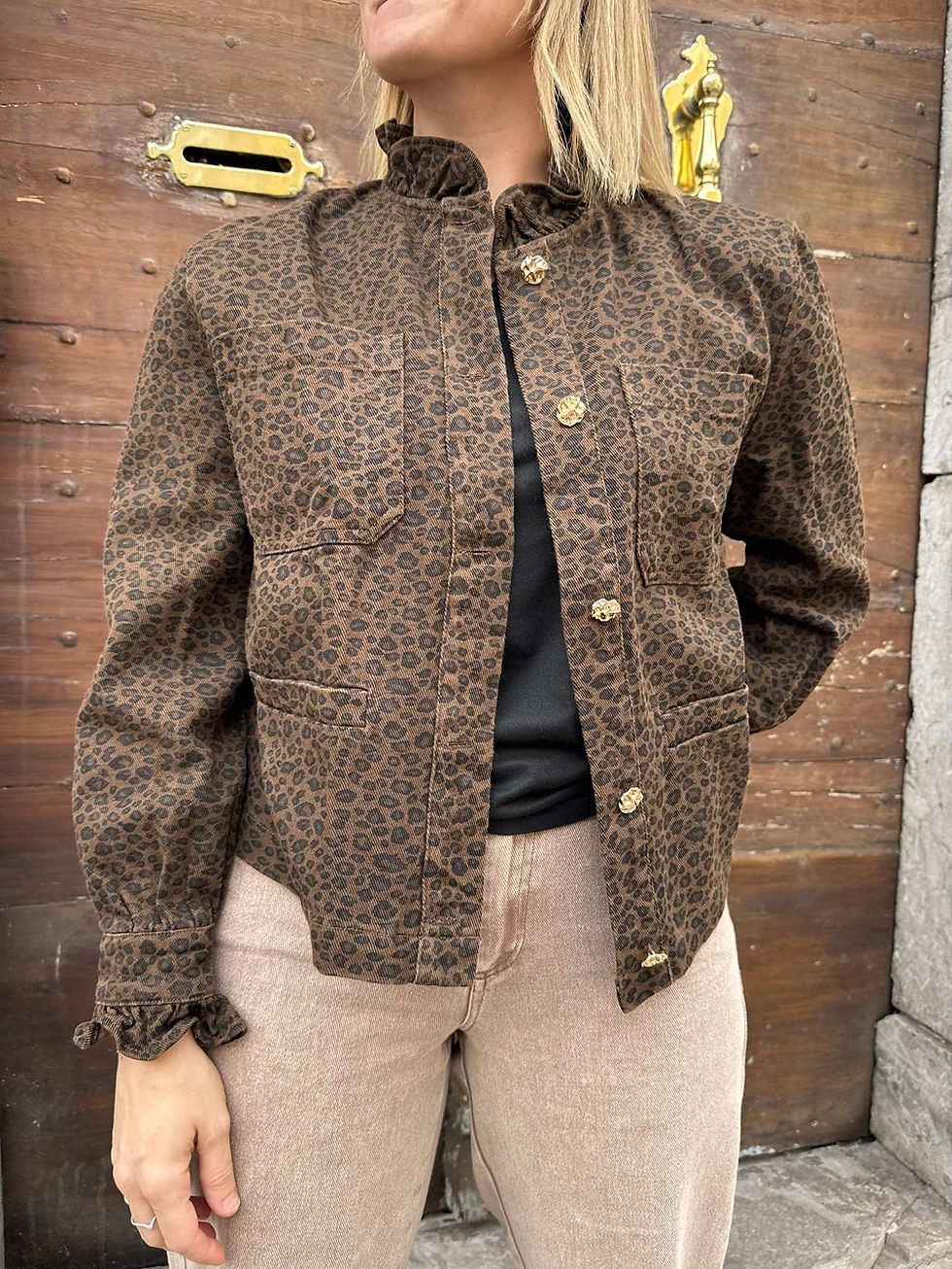Veste originale léopard, Jil