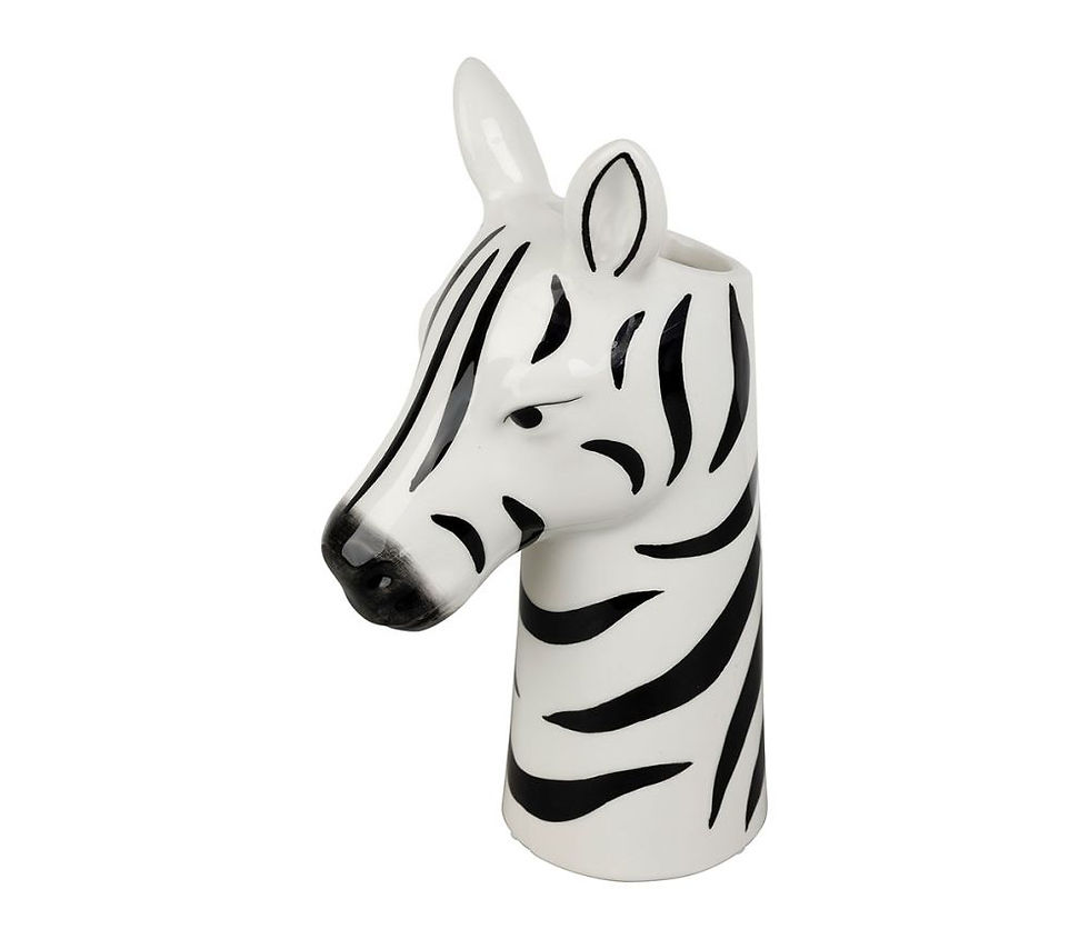 Vase original zèbre noir et blanc, Jungle Pop sema design