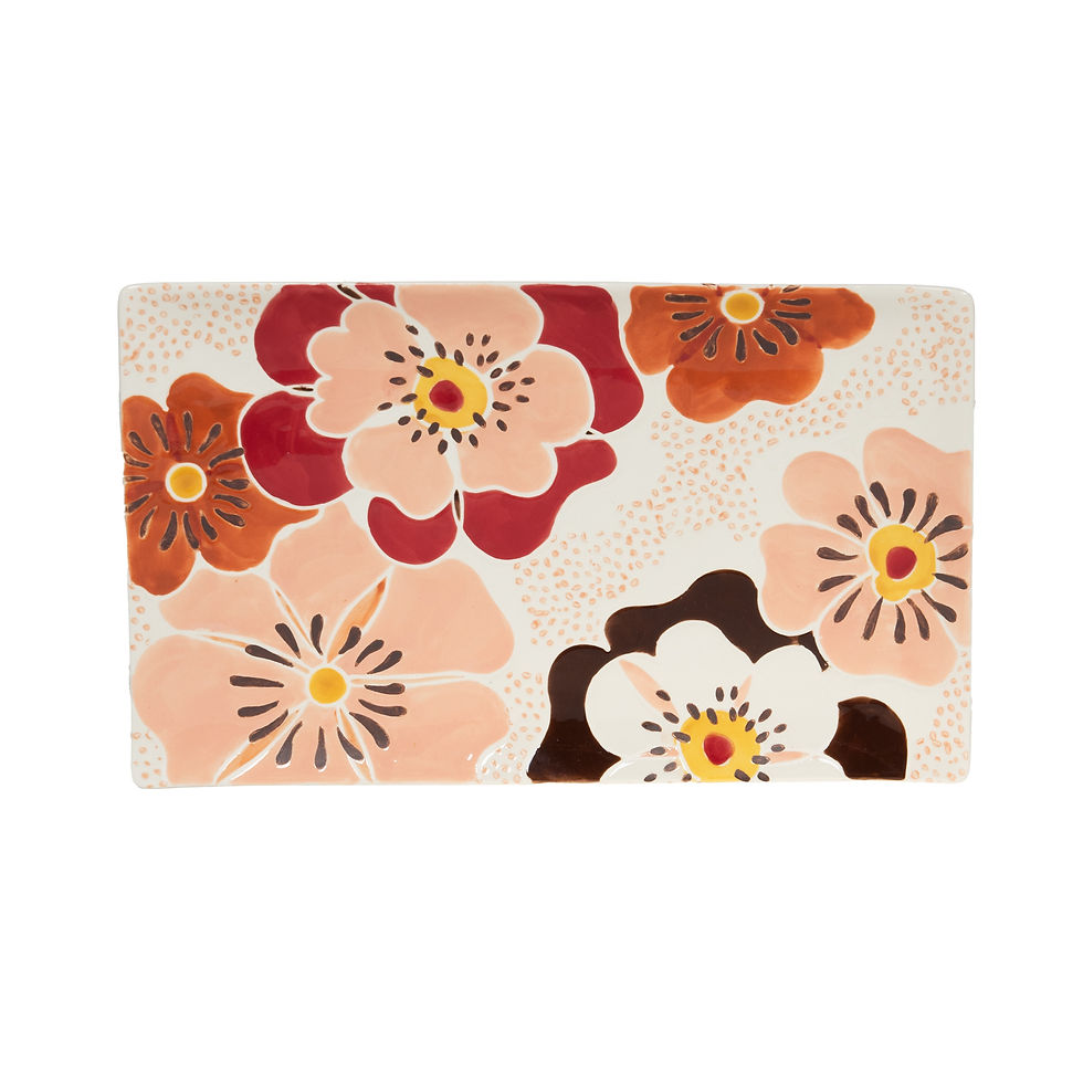 Plat rectangulaire original coloré, Florine amadeus