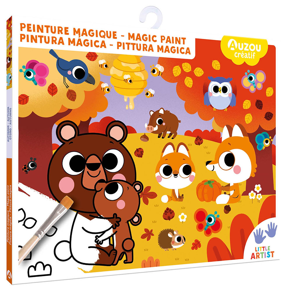 Ma pochette d'artiste peinture magique automne enfant éditions auzou