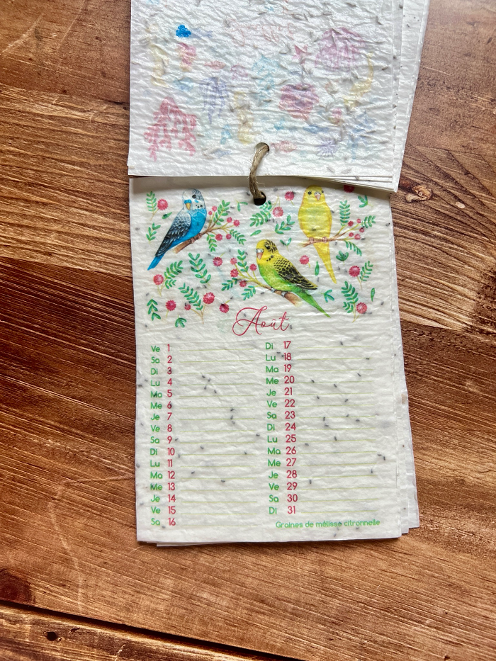 Miniature : Calendrier à planter 2025 A6 georgia zervos Les Cartes de Lulu
