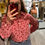 Miniature : Chemise originale femme vichy rouge fraise cerise blue