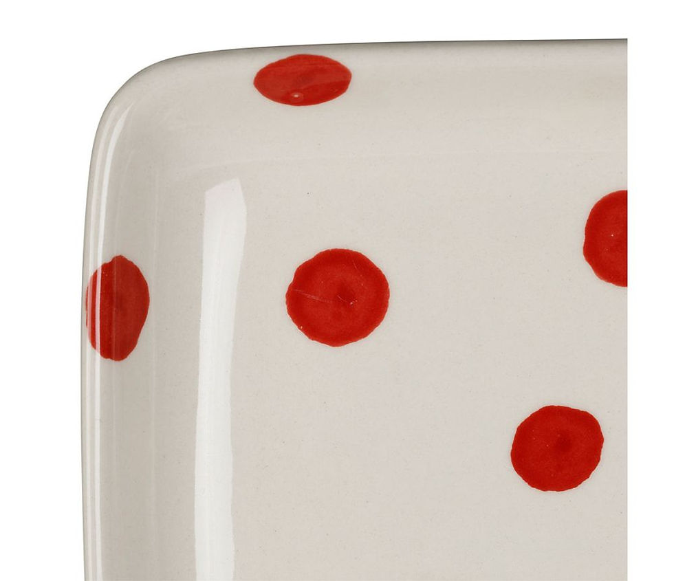 Plat original motif Noël mon sapin rouge, 2 tailles sema design