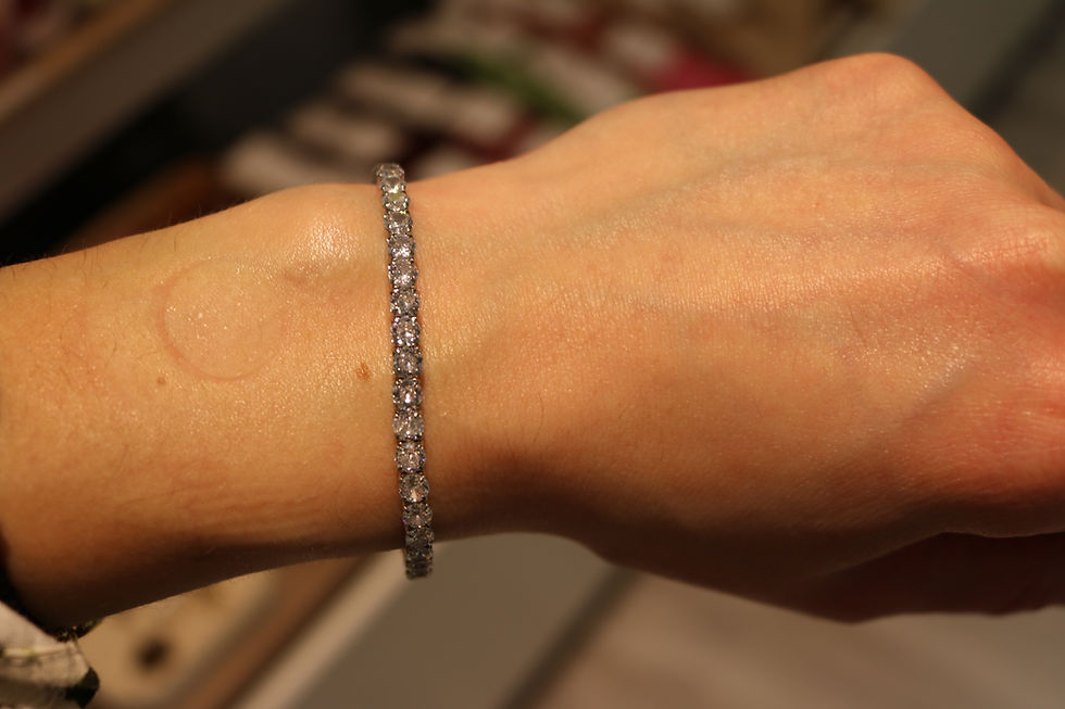 Bracelet original femme acier inoxydable argenté, élastique strass emily