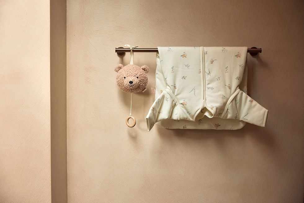 Peluche musicale originale bébé Teddy Bear rose enfant jollein