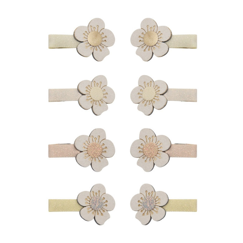 Miniature : Set de 8 barrettes originales bébé fleur enfant mimi & lula