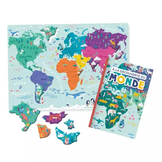 Mon atlas du monde aimanté enfant éditions auzou
