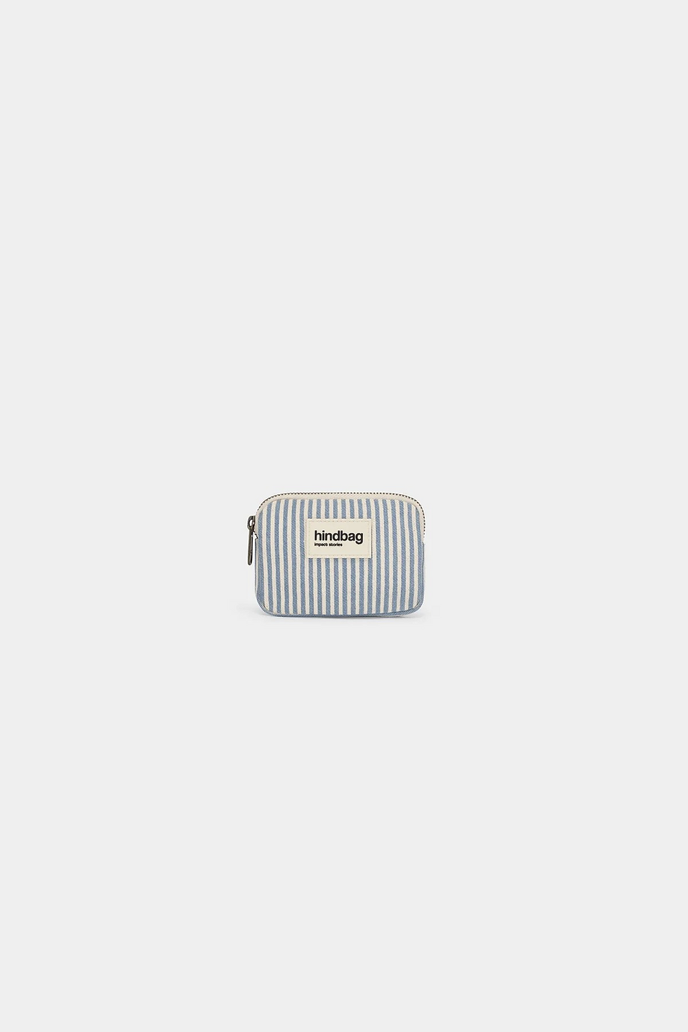 Porte-monnaie original femme Lili, rayures bleu Hindbag