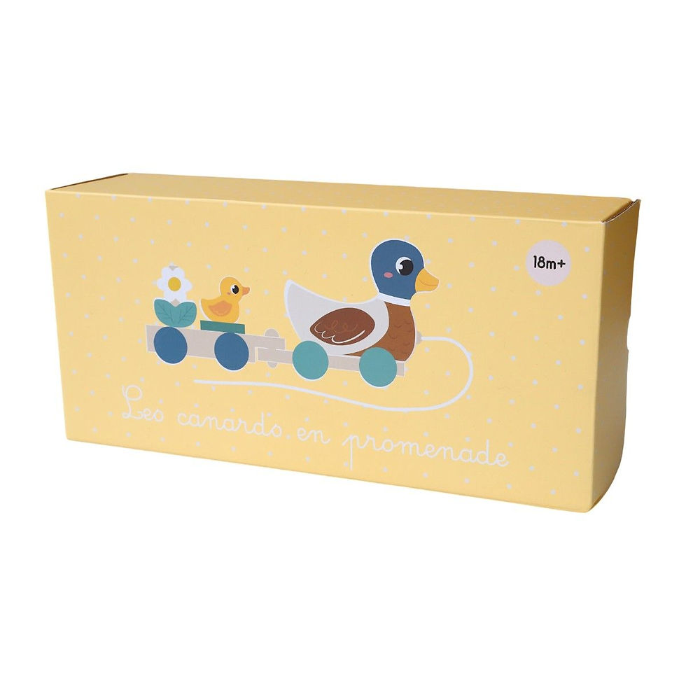 Miniature : Jeux en bois original bébé canard et poussin à tirer enfant le petit souk
